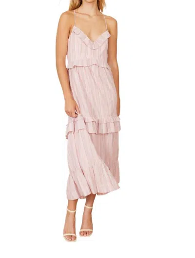 Caballero Nicole Rose Stripe Dress In Multi