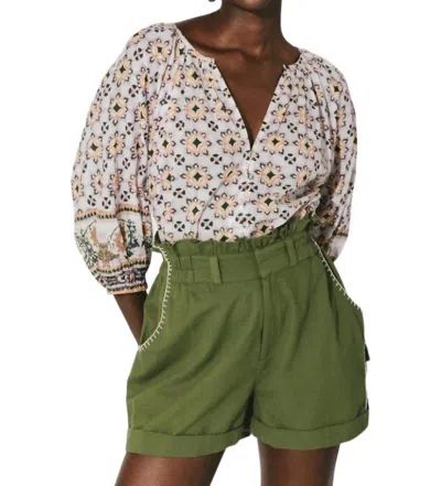 Cleobella Emeric Shorts In Cypress Green In Green