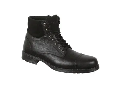Triples Casual Leather Mercer Boot In Black In Black