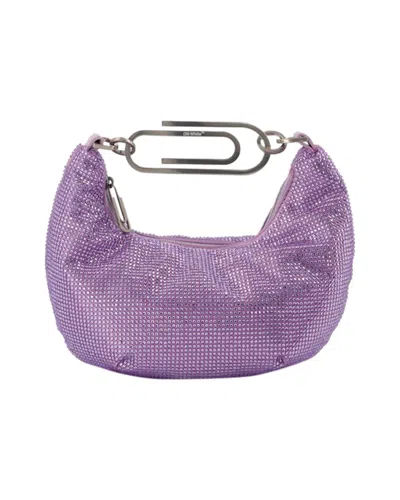 Off-white Binder Clip 20 Bag In Purple
