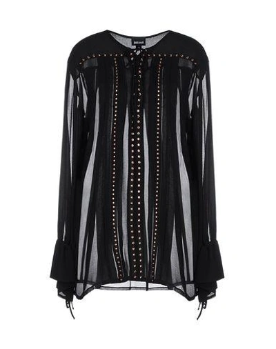 Shop Just Cavalli Blouses In Black