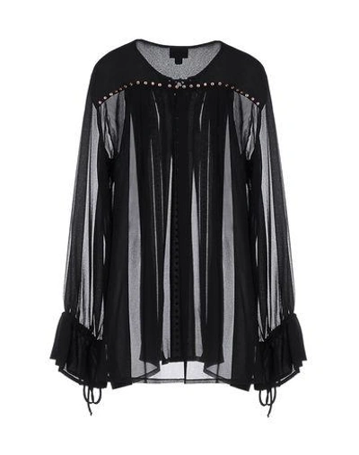 Shop Just Cavalli Blouses In Black