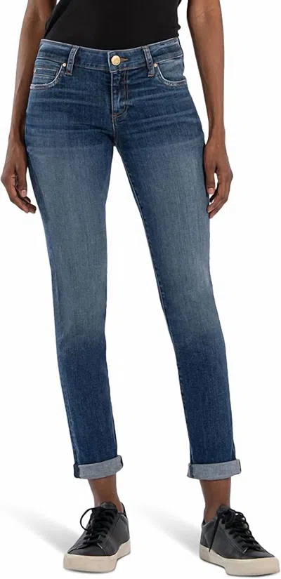 Kut From The Kloth Rachael Fab Ab Crop Mom Jeans In Blue