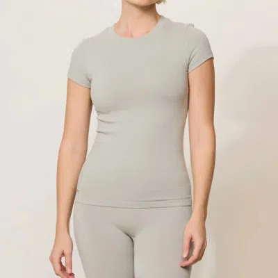 Lune Active Maia Micromodal Tee In Mirage Grey In Grey
