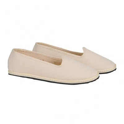 Vibi Venezia Women's Classic Cotton Furlana In Ecru In White