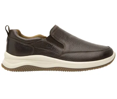Flexi Slip-on Shoes In Dark Brown In Black