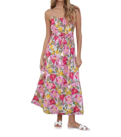 Melissa Nepton Tina Dress In Pink Multi In Yellow