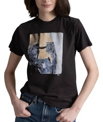 Cpress Studio Worn Out Mushie Tee In Black In Black