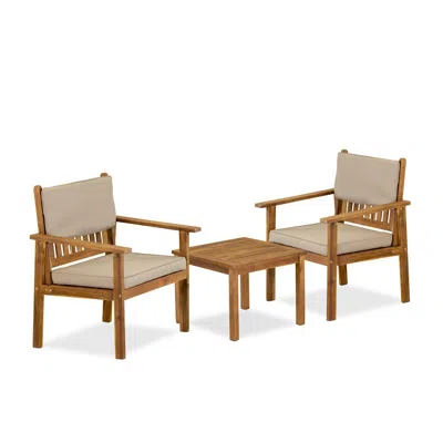 East West Furniture 3-piece Coffee Table Set