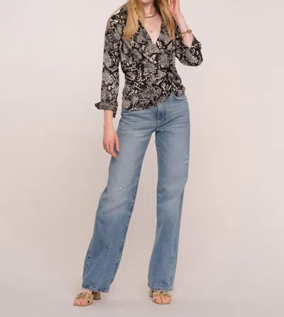 Heartloom Danes Top In Python In Black