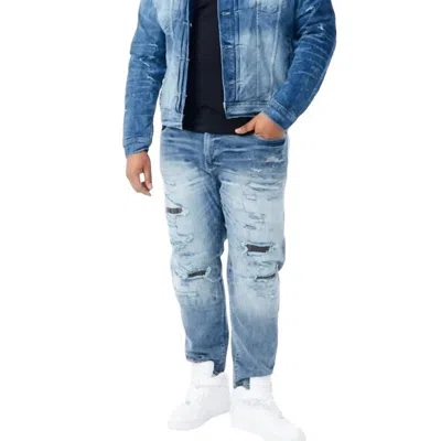 Jordan Craig Men's Sean Hamilton Denim Jean In Aged Wash In Blue