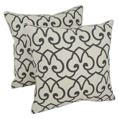 Blazing Needles 18-inch Corded Throw Pillows With Inserts (set Of 2)