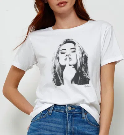 Cpress Studio Shhh Mushie Tee In White In White