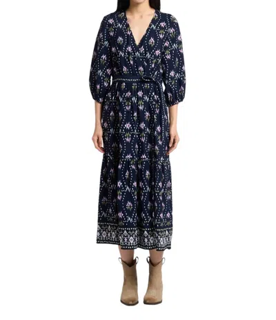 Ba&sh Ba & Sh Nerla Printed Wrap Maxi Dress In Blue