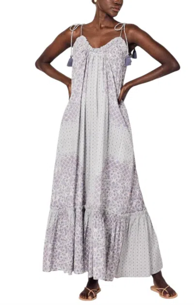Cleobella Cindy Tie Waist Organic Cotton Maxi Dress In Multi