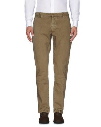 Shop Dondup Casual Pants In Military Green