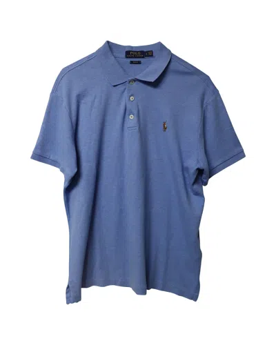 Polo Ralph Lauren Slim Fit Polo T-shirt In Blue Cotton In Blue