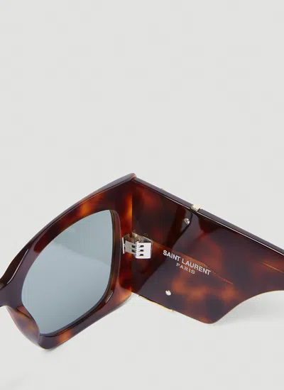 Saint Laurent Women Blaze Tortoiseshell Sunglasses In Brown