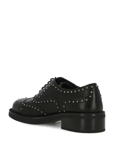 Shop Bruno Premi Flat Shoes In Black