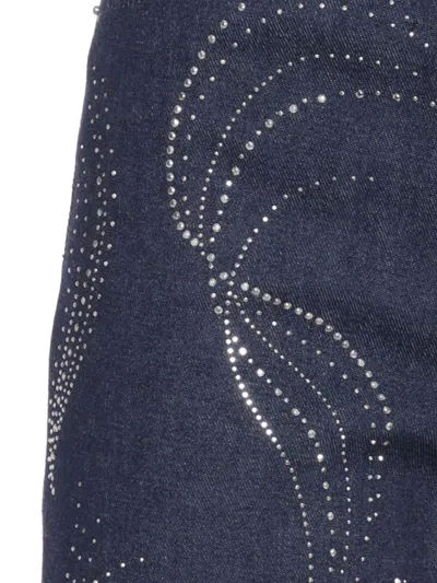 Dondup Amber Strass Pants In Blue