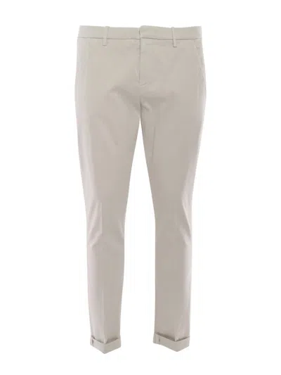 Dondup Trousers Back Pockets Belt Loops Side Pockets In Beige