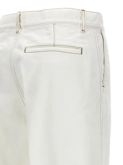 Dries Van Noten Trousers Straight Leg Wide-leg Design In White