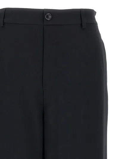 Moschino Acetate Trousers Elastic Waistband In Black