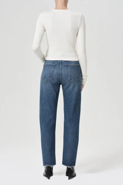 Agolde 90's Pinch Waist High Rise Straight Jeans In Portrait