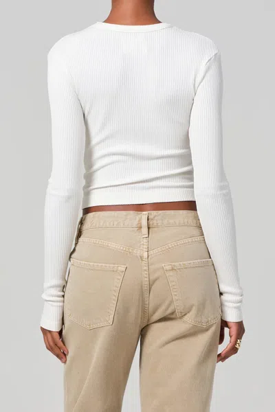 Citizen Of Humanity Bina Crewneck Top In Pashmina