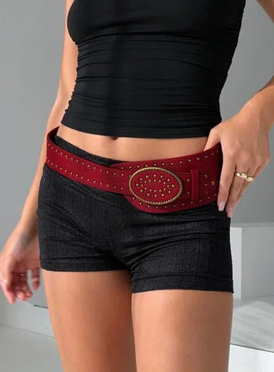 Princess Polly Elderwood Belt In Red