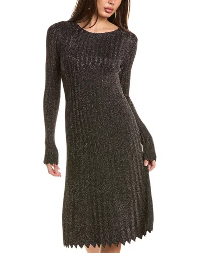 Elie Tahari Lurex Knit Midi Dress In Multi