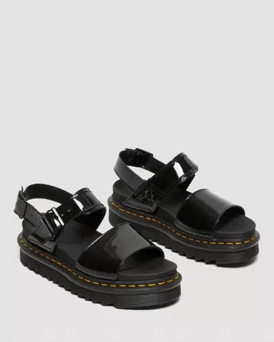 Dr. Martens' Vegan Voss Open-toe Sandals In Black