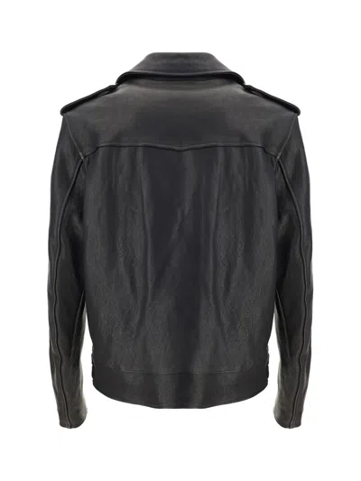 Shop Belstaff Leather Jackets In Black