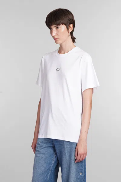 Stella Mccartney Women's Crystal Lips T-shirt In White