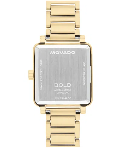 Movado Bold Evolution 2.0 Square Watch, 28mm X 26mm In Gold-tone