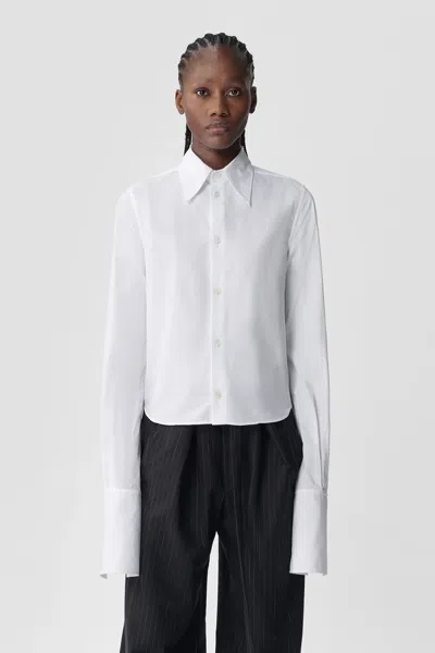 Shop Ann Demeulemeester Women Kareena Fitted Cufflink Shirt In 001 White