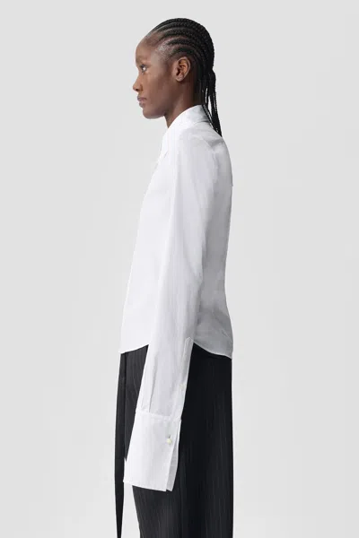 Shop Ann Demeulemeester Women Kareena Fitted Cufflink Shirt In 001 White