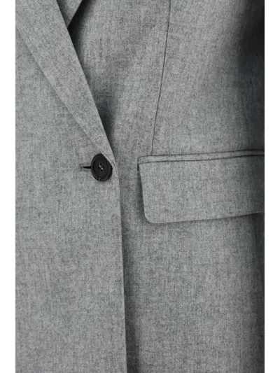 Shop Brunello Cucinelli Blazer In Grigio Chiaro