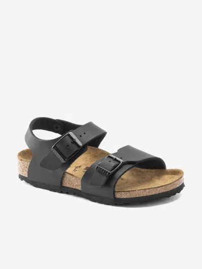 Birkenstock Boys Sandals Eu 33 Uk 1 Black In Black