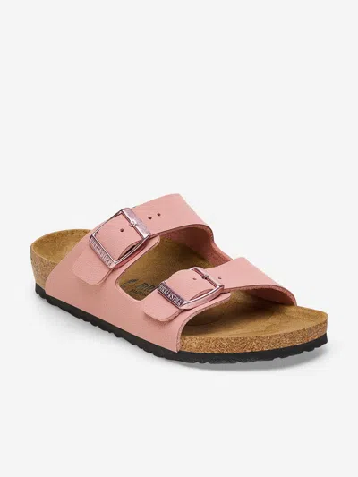 Birkenstock Girls Pink Kids Arizona Two-strap Faux-leather Sandals In Pink