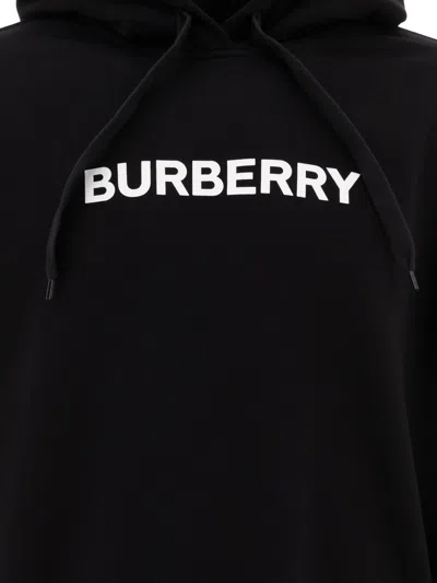 Shop Burberry Logo Cotton Hoodie