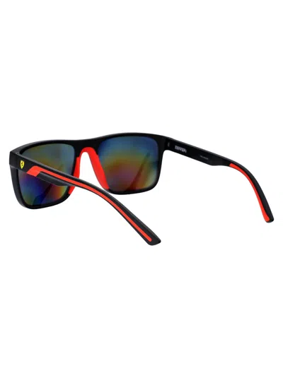 Ferrari Scuderia Matte Black Injected Sunglasses In Black