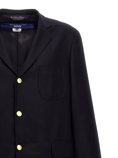 Junya Watanabe Single-breasted Coat In Two Materials