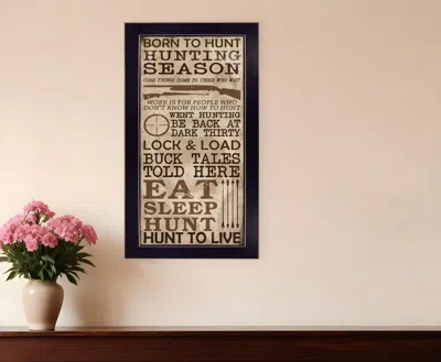 Homezia Hunting Season Black Framed Print Wall Art