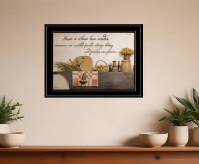 Homezia Home Is Where Love Resides 2 Black Framed Print Kitchen Wall Art
