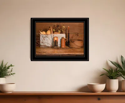 Homezia Gathering The Harvest 3 Black Framed Print Kitchen Wall Art