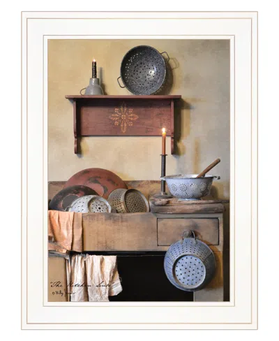 Homezia The Kitchen Sink 2 White Framed Print Kitchen Wall Art