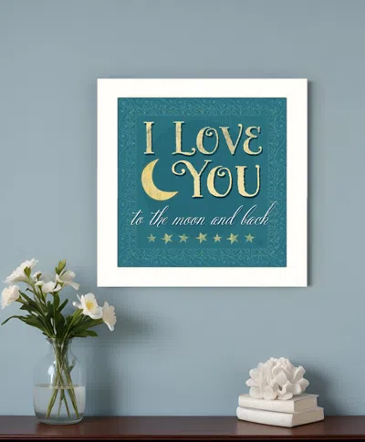 Homezia I Love You 2 White Framed Print Wall Art