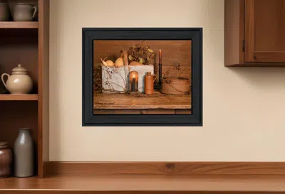 Homezia Gathering The Harvest 4 Black Framed Print Kitchen Wall Art