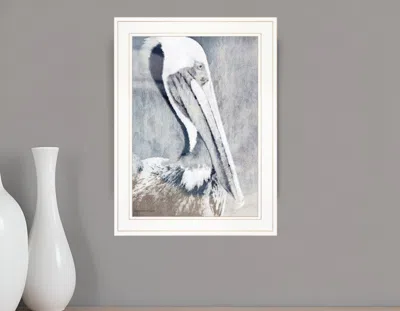 Homezia Pelican 1 White Framed Print Kitchen Wall Art